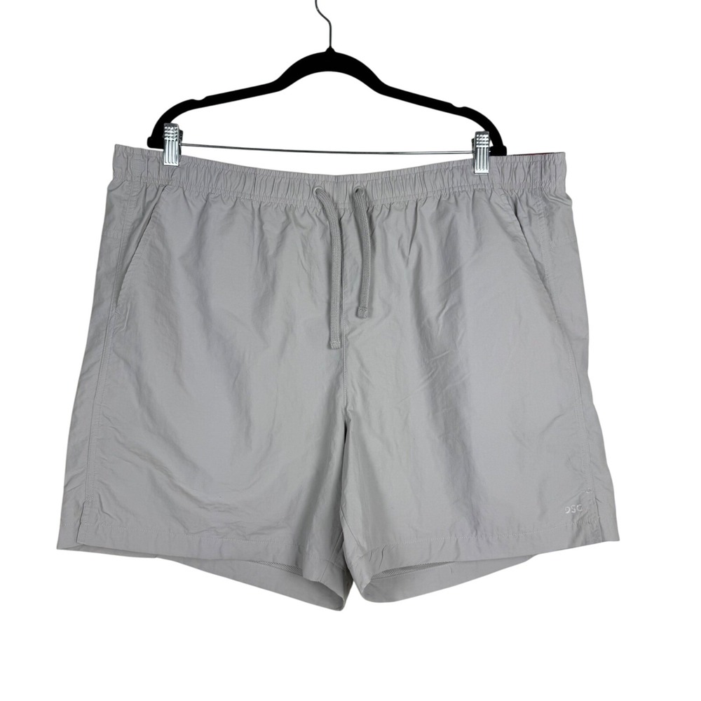DSG Lifestyle Shorts Relaxed Fit Nylon Pull On Drawstring Light Gray‎ 2XL NEW